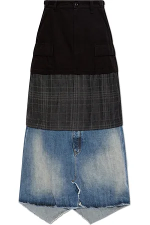 Balenciaga Nederdel, Dame, Flerfarvet, XS, Maxi Layered Cargo Skirt