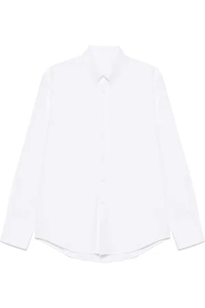 Givenchy Skjorte, Herre, Hvid, XL, Bomuld, Hvid Skjorte med Knapper og Afrundet Kant