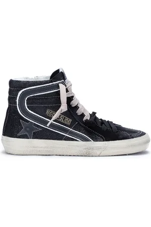 Golden Goose Sko, Dame, Sort, 38 EU, Glittery Slide Classic Sneakers
