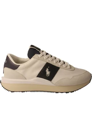 Ralph Lauren Sko, Herre, Flerfarvet, 40 EU, Læder, Hvide Sneakers