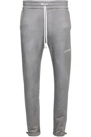 AMIRI Bukser, Herre, Grå, L, Bomuld, Sweatpants med Aged Puff-logo