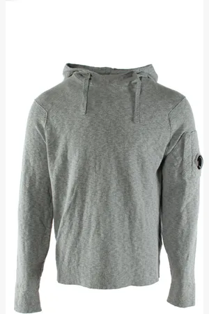 C.P. Company Sweathshirts & Hoodies, Herre, Grå, L, Bomuld, Grå Herre Sweater 78% Bomuld