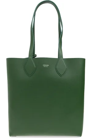 Salvatore Ferragamo Taske, Herre, Grøn, ONE SIZE, Uld, Taske type Shopper