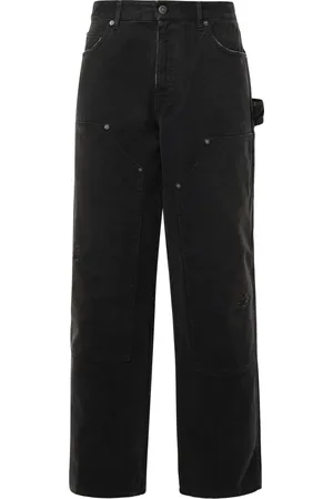 Golden Goose Jeans, Herre, Sort, M, Uld, Stilfulde Straight Jeans