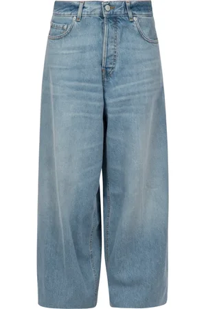haikure Jeans, Dame, Blå, W25, Bomuld, Wide Leg Jeans