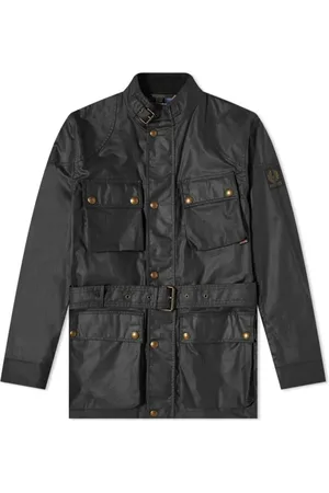 Belstaff Jakke, Herre, Sort, XL, Bomuld, Trialmaster Jakke