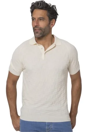 Gran Sasso Top, Herre, , L, Geometrisk Polo Shirt