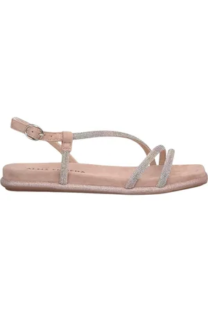 Alma en Pena Sko, Dame, Lyserød, 39 EU, Flad glitter sandal