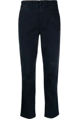Ralph Lauren Bukser, Dame, Blå, XL, Bomuld, Cropped Bukser