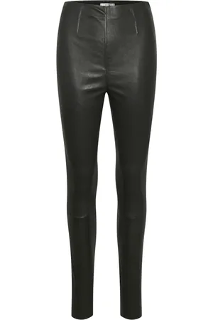 Gestuz Bukser, Dame, Sort, S, Læder, Sashagz HW Læderleggings