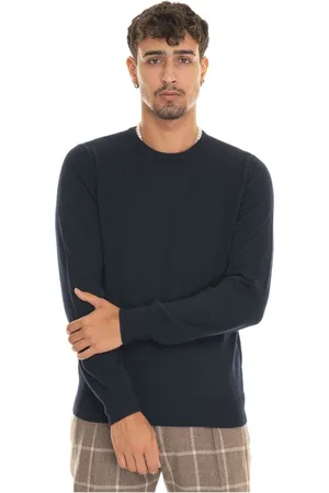 Gran Sasso Strik, Herre, Blå, 5XL, Uld, Pullover