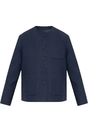 Gucci Strik, Dame, Blå, S, Tweed, Navy Blå Tweed Jakke