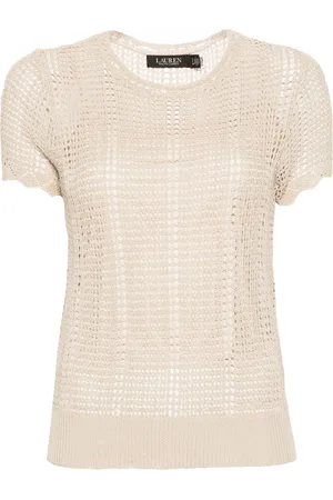 Ralph Lauren Strik, Dame, , S, Polyester, Eyelah Kortærmet Pullover