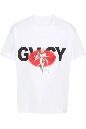 Givenchy Top, Herre, Hvid, XS, Bomuld, Logo-print Cotton T-shirt