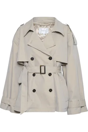 Gestuz Frakke, Dame, , M, Bomuld, Birdiegz Kort Trenchcoat