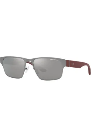 Armani Exchange Tilbehør, Herre, Rød, 59 MM, Uld, Solbriller i rød acetat