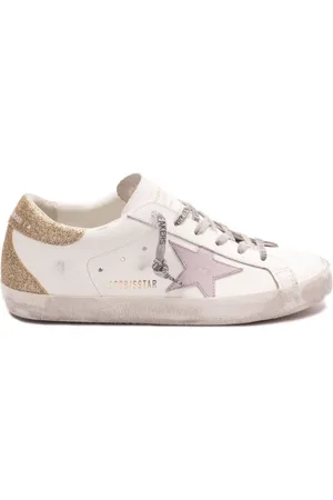 Golden Goose Sko, Dame, Hvid, 35 EU, Bomuld, Super Star Sneakers
