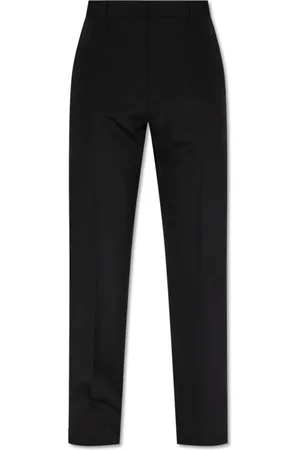 Givenchy Bukser, Herre, Sort, M, Uld, Pleat-front Bukser