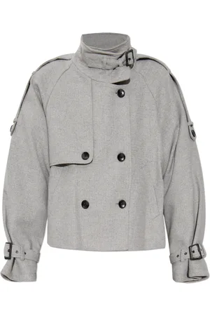 Gestuz Jakke, Dame, Grå, XL, Uld, Jacket Avic