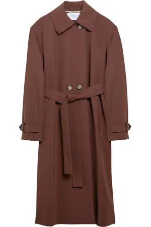 Harris Wharf London Frakke, Dame, Brun, S, Spolverino Doppiopetto Trench Coat