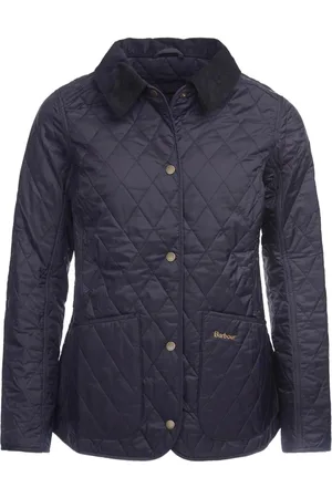 Barbour Jakke, Dame, Sort, XL, Quiltet jakke med fløjlskrave