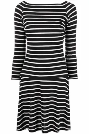 Ralph Lauren Kjole, Dame, Sort, XS, Polyester, 3/4 Ærme Sommerkjole