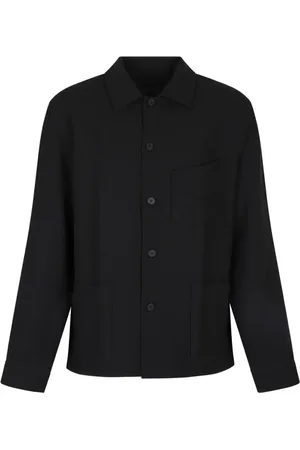 Givenchy Skjorte, Herre, Sort, 3XL, Uld, Double Face Skjortejakke
