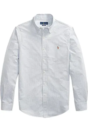 Ralph Lauren Skjorte, Herre, Hvid, L, Bomuld, Slim Fit Oxford Skjorte