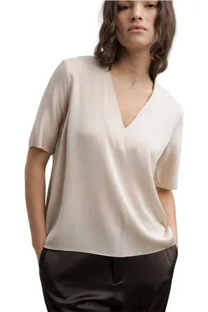 Ahlvar Gallery Bluser & Skjorter, Dame, , S, Yoli V-hals Silkebluse