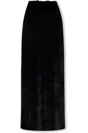 Balenciaga Nederdel, Dame, Sort, XS, Lang fløjlsnederdel