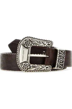 Golden Goose Tilbehør, Dame, Brun, 80 CM, Læder, Læder Lace Bælte