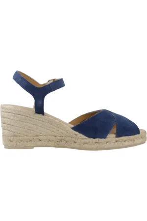 Geox Sko, Dame, Blå, 35 EU, Læder, Moderne, høje wedges