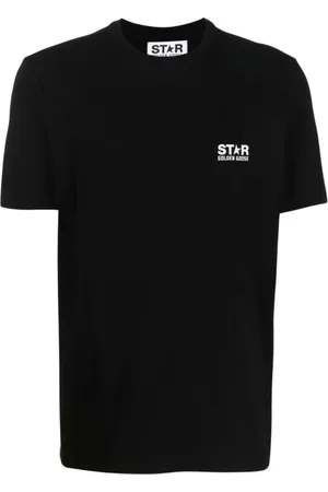 Golden Goose Top, Herre, Sort, S, Bomuld, Logo Patch T-shirt