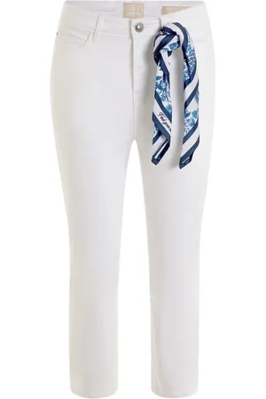 Guess Jeans, Dame, Hvid, W25, Bomuld, Croppede Jeans