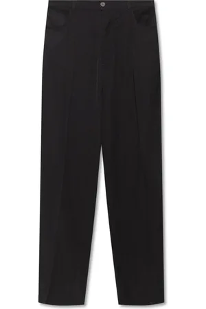 Balenciaga Bukser, Herre, Sort, XS, Uld, Stilfulde Bukser