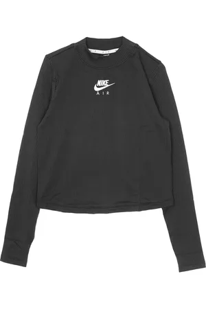 Nike Top, Dame, Sort, L, Polyester, Langærmet Ribbet Top i To Farver