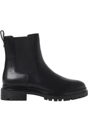 Ralph Lauren Sko, Dame, Sort, 36 EU, Læder, Corinne Chelsea Støvler