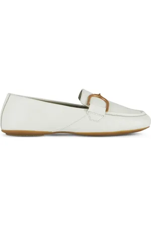 Geox Sko, Dame, Hvid, 36 EU, Læder, Hvide Palmaria Loafers