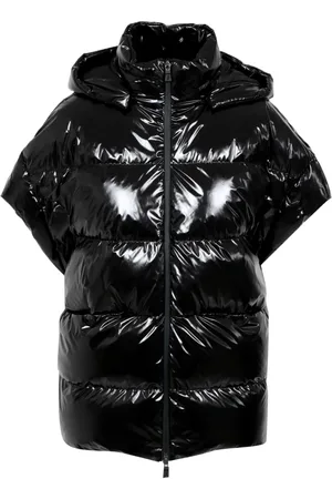 HERNO Jakke, Dame, Sort, S, Uld, Sort Iridescent Dunjakkevest