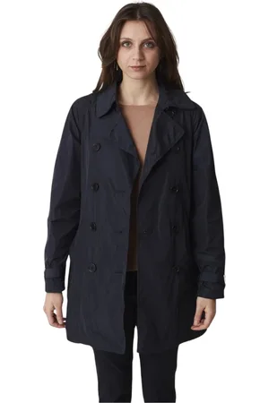Aspesi Frakke, Dame, Blå, L, Belted Coat