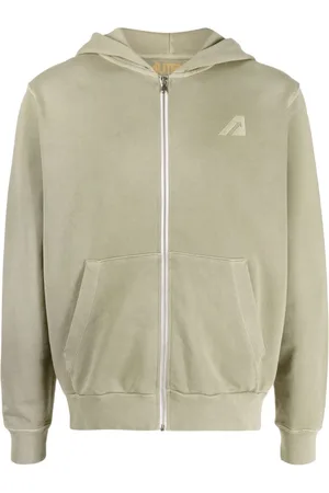 Autry Sweathshirts & Hoodies, Herre, Grå, M, Bomuld, Zipped Hoodie