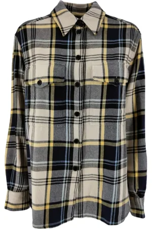 Aspesi Bluser & Skjorter, Dame, Sort, M, Bomuld, Casual Ternet Bomuldstwill Skjorte