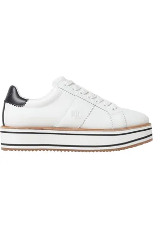 Ralph Lauren Sko, Dame, Hvid, 41 EU, Læder, Sneakers