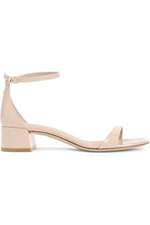 Stuart Weitzman Sko, Dame, , 39 EU, Blokhæl Sandal i Nude
