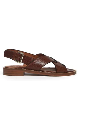 Guglielmo Rotta Sko, Dame, Brun, 35 EU, Læder, Cognac Lædersandal