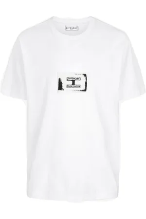 Givenchy Top, Dame, Hvid, XS, Bomuld, Logo Broderet T-shirt