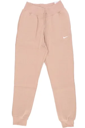 Nike Bukser, Dame, Lyserød, L, Bomuld, Højtaljede Fleece Joggers
