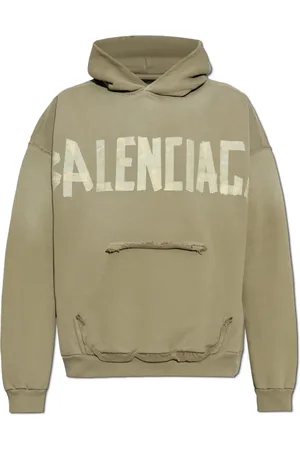 Balenciaga Sweathshirts & Hoodies, Herre, Grøn, S, Bomuld, Sweatshirt med Vintage Effekt