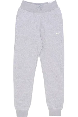 Nike Bukser, Dame, Grå, M, Bomuld, Højtaljede Fleece Joggers Sportsbukser