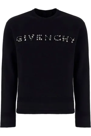 Givenchy Sweathshirts & Hoodies, Herre, Sort, S, Bomuld, Klassisk Sort Logo Sweater